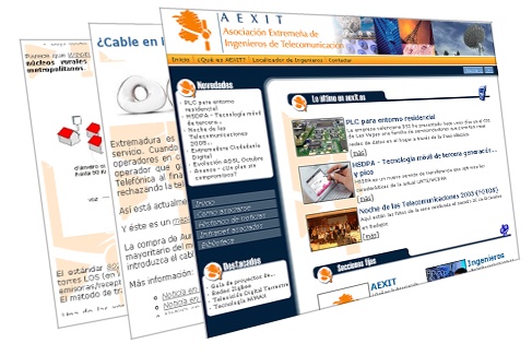 cubic publisher gestiona la web de la Asociaci&oacute;n Extreme&ntilde;a de Ingenieros de Telecomunicaci&oacute;n